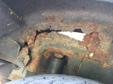 excessive rust on rear upper shock mounts