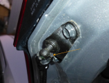 plastic socket on ball joint of hatchback cylinder broke