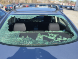 shattered rear windshield