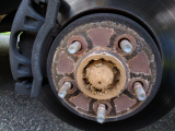 extreme corrosion on front axles, nuts