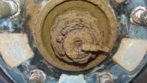 wheel hub nut rust
