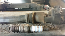 spark plugs blown out of motor