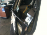 back windshield exploded/smashed on own
