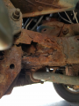 rusted from frame to steering linkage