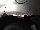 rust on rear fender