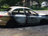 car caught fire