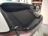 rear window shattered