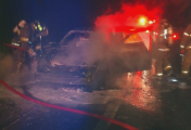 fire destroyed vehicle