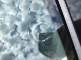 windshield easily cracks/divots