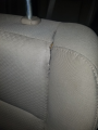 seat material is falling apart
