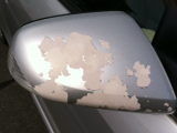 paint peeling from side mirrors