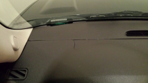 cracked dashboard