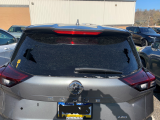 rear windshield exploded outward