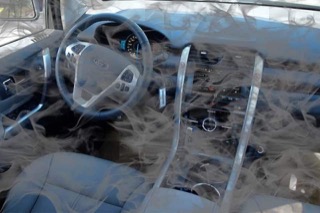A smog filled Ford interior