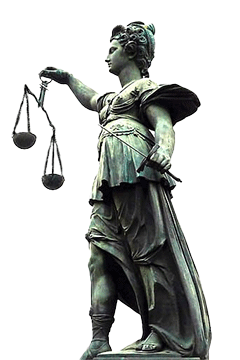 Lady Justice sculpture