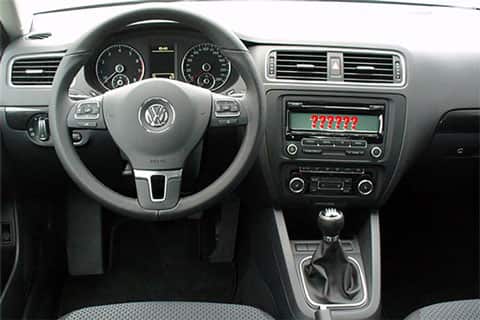 Jetta interior with question marks on radio