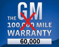 GM Lowers Warranty Coverage From 100,000 Miles to 60,000 Miles