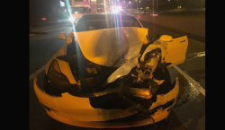 Tesla Model 3 Driver Ignores Road, Crashes Into Police Cruiser