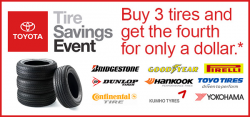 Toyota Tire Savings Event Lawsuit Says Event Isn't a Good Deal