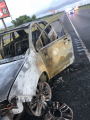 car burned up due to faulty fuel system