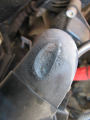 abrasion on lower radiator hose