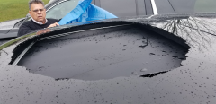 glass sun roof shatters without cause or warning