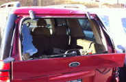 rear windshield blew up