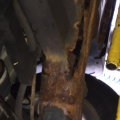 rusting frame and subframe