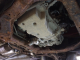 rusted engine cradle