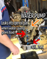 bad water pump leaks coolant into oil pan