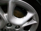 alloy wheel rims paint is bubbling and peeling off