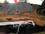 engine cradle has rusted thru