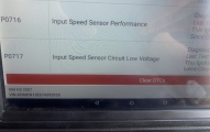 input speed sensor problem