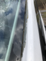 paint peel around windshield