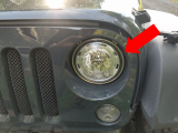 loose headlight