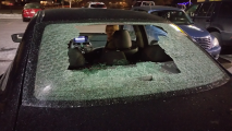 rear windshield exploded