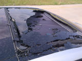 sunroof shattered while driving