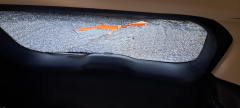 shattered rear window for no reason