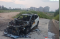 subaru caught fire