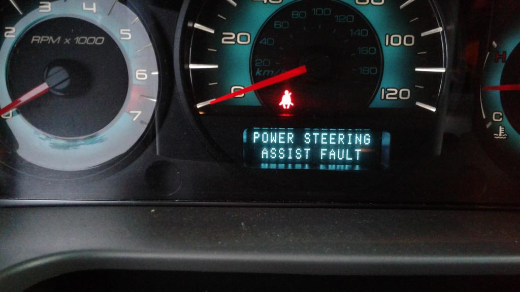 2010 Fusion with the steering warning light| Grassroots Motorsports forum
