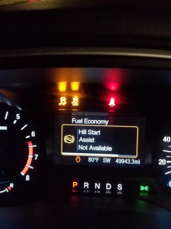 Hill Start Assist Not Available Ford Fusion 
