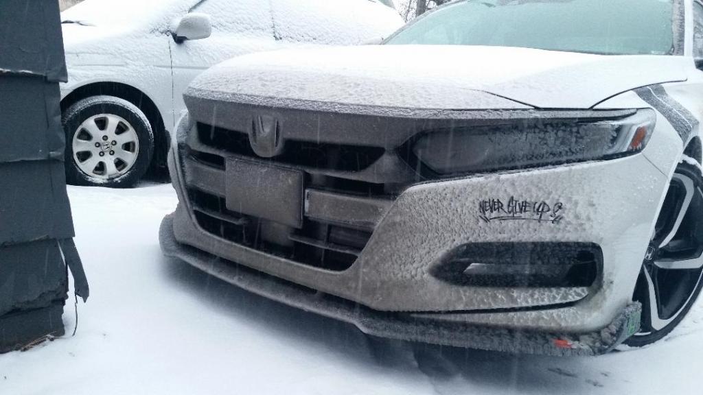 2018 Honda Accord Radar Sensors Covered With Snow: 1 Complaints