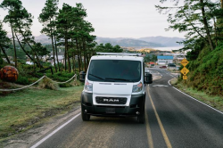 ProMaster van on the road