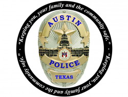 An Autin Texas police badge