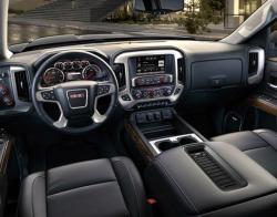 Black interior of Chevy vehicle